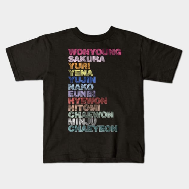 IZ*ONE Colors Kids T-Shirt by Silvercrystal